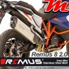 Silencieux Pot échappement ~ KTM 1290 Super Adventure R / S 2021 - 2024 ~ REMUS Remus 8 2.0