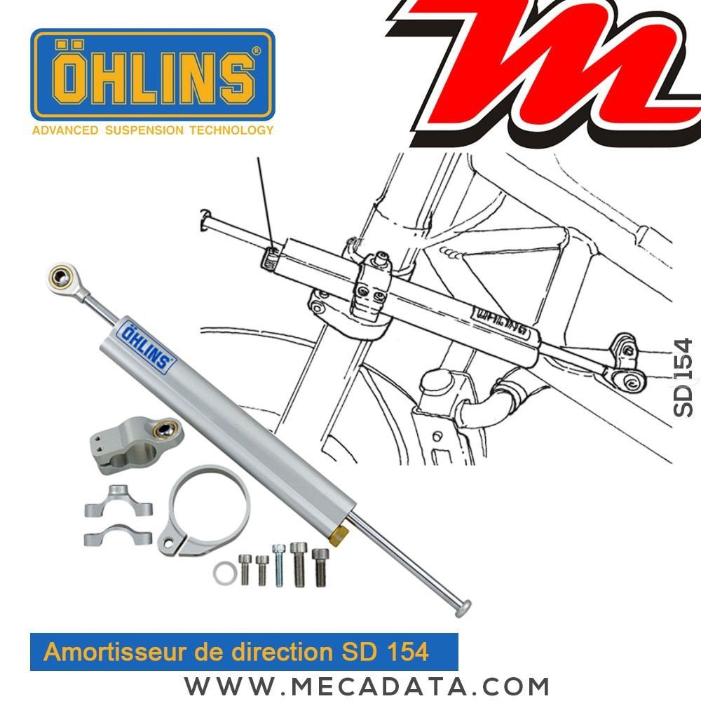 Amortisseur de direction Ohlins SD 154