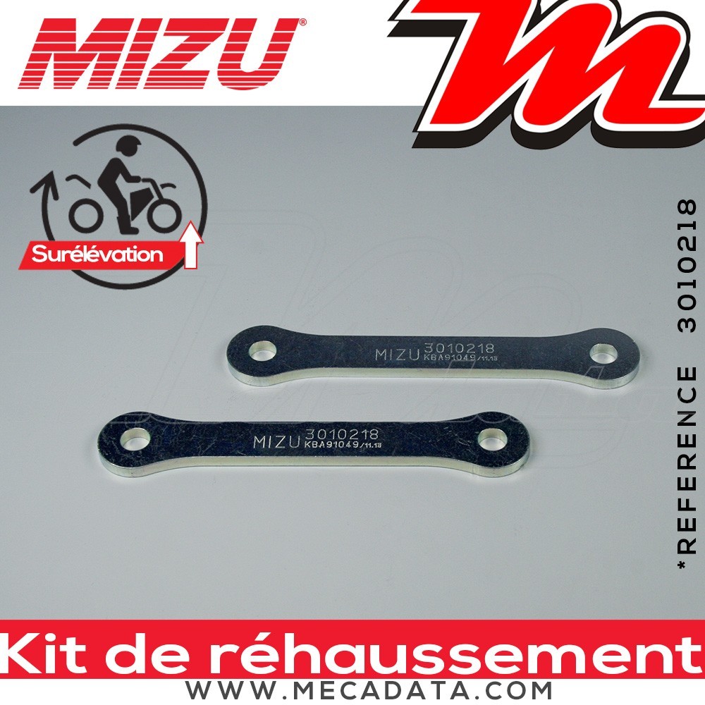 Kit de Rehaussement ~ KAWASAKI Ninja 125/ Z 125 ~ (BX125C) 2026 ~ Mizu + 25 mm