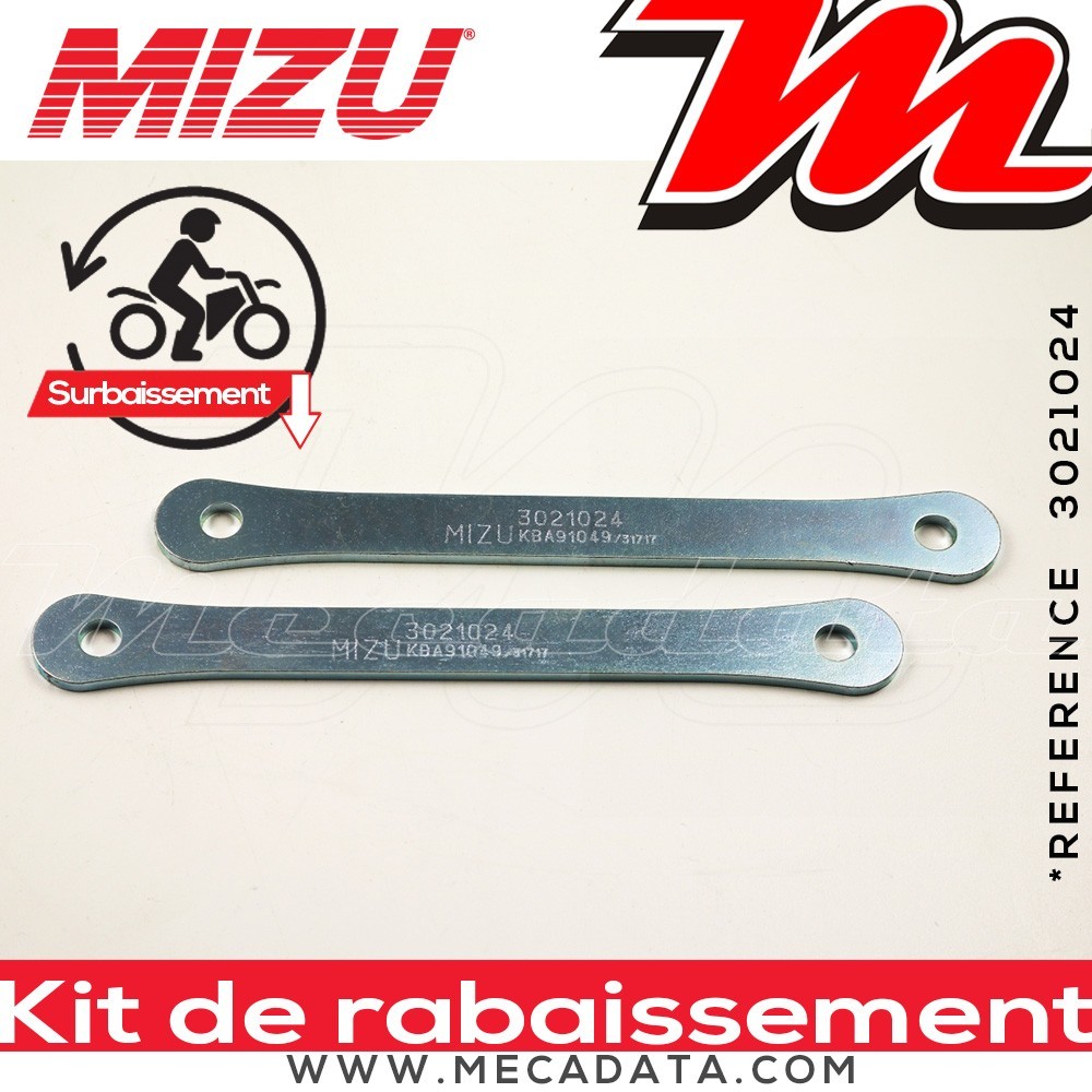 Kit Rabaissement ~ Triumph Street Triple 765 RX/ Moto2 ~ ( HD01/ 02/ 03/ 06/ H802/ H802R ) 2017 - 2026 ~ Mizu - 35 mm