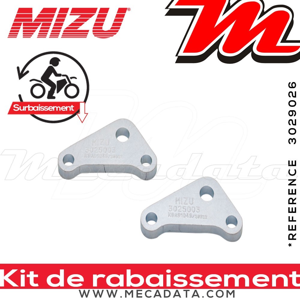 Kit Rabaissement ~ Piaggio Liberty 150 3V/ iGET ~ (M) 2016 - 2026 ~ Mizu - 30 mm
