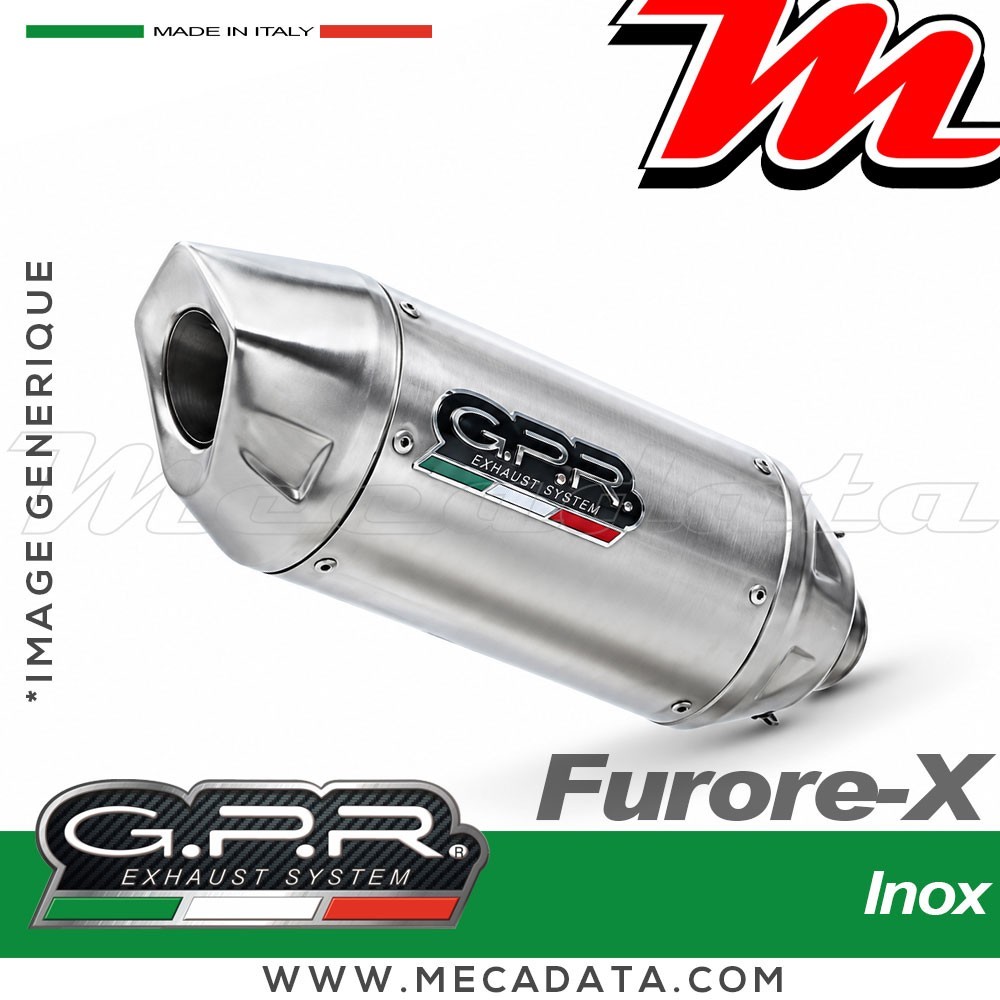 Silencieux Pot d'échappement ~ HONDA CBR 1000 RR 2014/2016 ~ GPR Furore-X Inox 