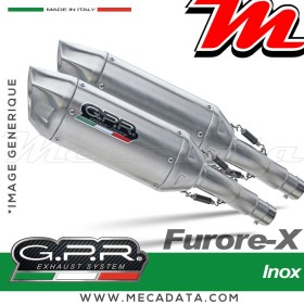 Silencieux Pot d'échappement ~ DUCATI MULTISTRADA 1100 2007/2009 ~ GPR Furore-X Inox BI 