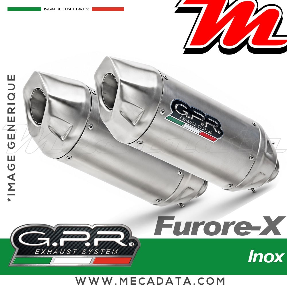 Silencieux Pot d'échappement ~ DUCATI MULTISTRADA 1100 2007/2009 ~ GPR Furore-X Inox BI 