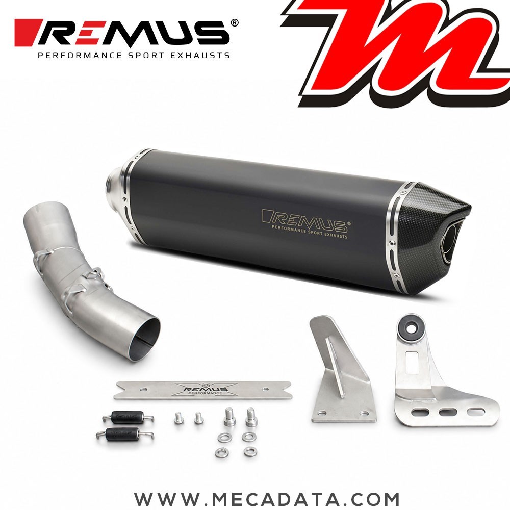 Silencieux d'échappement - BMW R1200 GS 2004-2009 -  REMUS Hexacone - avec Catalyseur