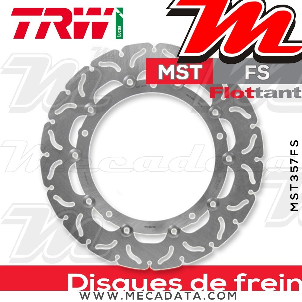 Disque de frein Avant ~ TRW Lucas MST 357 FS 
