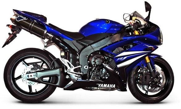 Termignoni Pot d'échappement Moto Termignoni Yamaha Yzf R1 2011 Silencieux Oval Carbone 