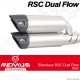 Paire de silencieux Remus RSC Dual Flow Vespa GTS 125 ie Super 09+, GST 250 ie 05+, GTV 250 ie 06+ et GTS 300 ie / ie Super 08+