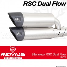 Paire de silencieux Remus RSC Dual Flow Vespa GTS 125 ie Super 09+, GST 250 ie 05+, GTV 250 ie 06+ et GTS 300 ie / ie Super 08+