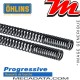 Ressorts de Fourche Ohlins ~ SUZUKI VL 800 2001 - 2004 ~ Progressifs Tarage 4.5-14.0