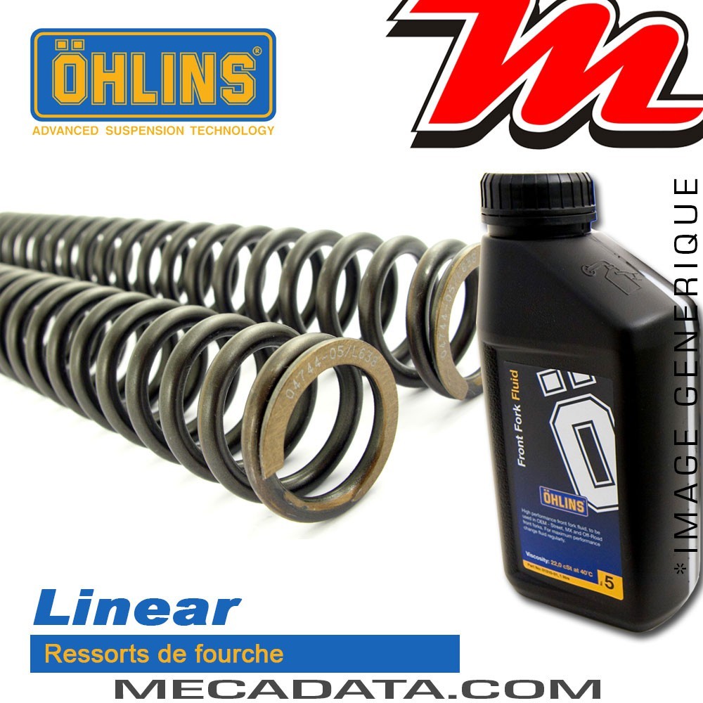Ressorts de Fourche Ohlins ~ BMW F 800 GS 2013-2016 ~ Linéaires Tarage 5.5