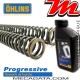 Ressorts de Fourche Ohlins ~ SUZUKI VL 800 2001 - 2004 ~ Progressifs Tarage 4.5-14.0