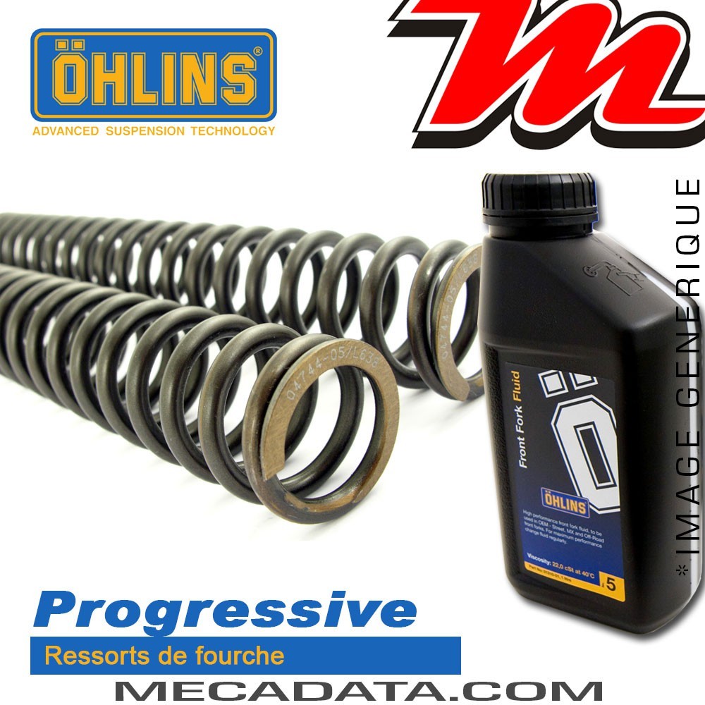 Ressorts de Fourche Ohlins ~ Yamaha XVS 950A Midnight Star 2009-2011 ~ Progressifs Tarage 4.3-8.5