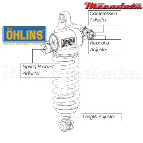 Amortisseur Ohlins APRILIA RSV 4 (2009-2016) AP 931 TTX GP (T36PR1C1LS)