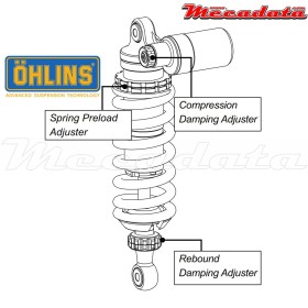 Amortisseur Ohlins APRILIA SMV 1200 DORSODURO (2011-2014) AP 105 (S46PR1C1)