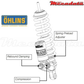 Amortisseur Ohlins BMW R 1200 GS ADVENTURE (2004-2013) BM 679 TTX 36 (T36PR1C1)  - Avant