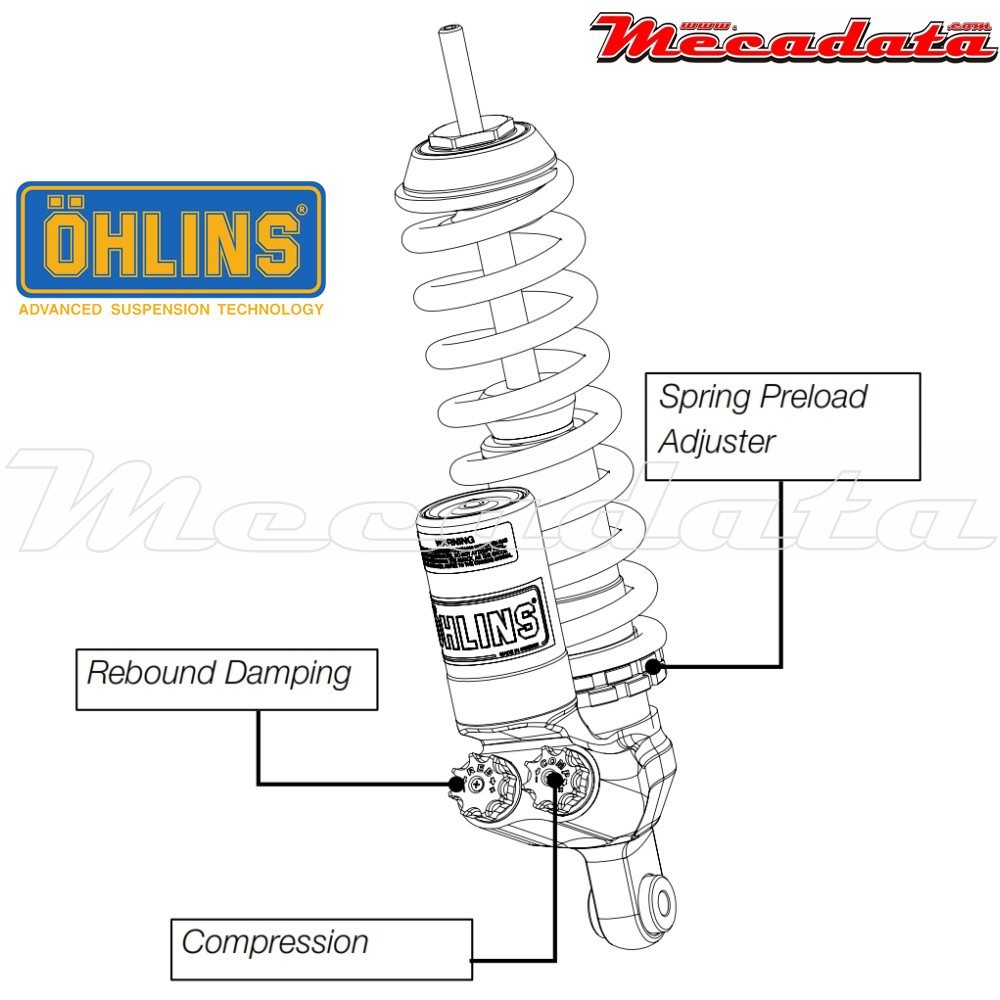Amortisseur Ohlins BMW R 1200 GS ADVENTURE (2004-2013) BM 679 TTX 36 (T36PR1C1)  - Avant