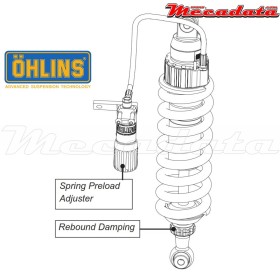 Amortisseur Ohlins BMW R 1200 GS (2004-2012) BM 436 (S46DR1S)  - Arrière