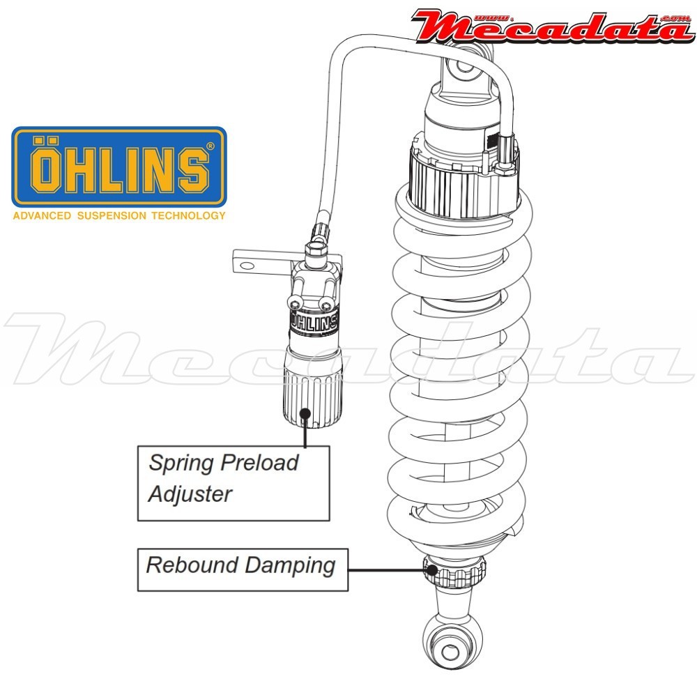 Amortisseur Ohlins BMW R 1200 GS (2004-2012) BM 436 (S46DR1S)  - Arrière