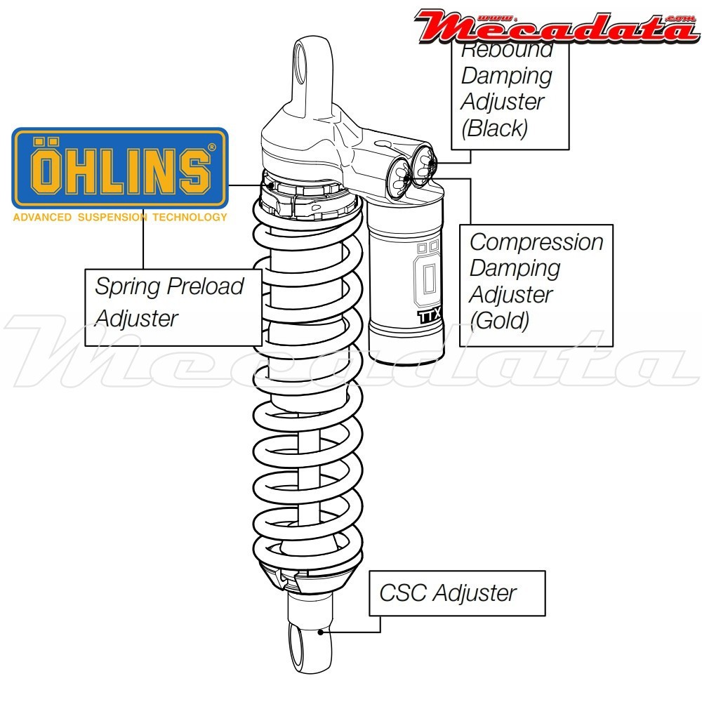 Amortisseur Ohlins BMW G 450 X (2008-2010) BM 984 PFP TTX (T44PR1C1Q1)
