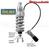 Amortisseur Ohlins BMW R 850 R (1996-2002) BM 635 PFP (S46DR1LS)  - Arrière