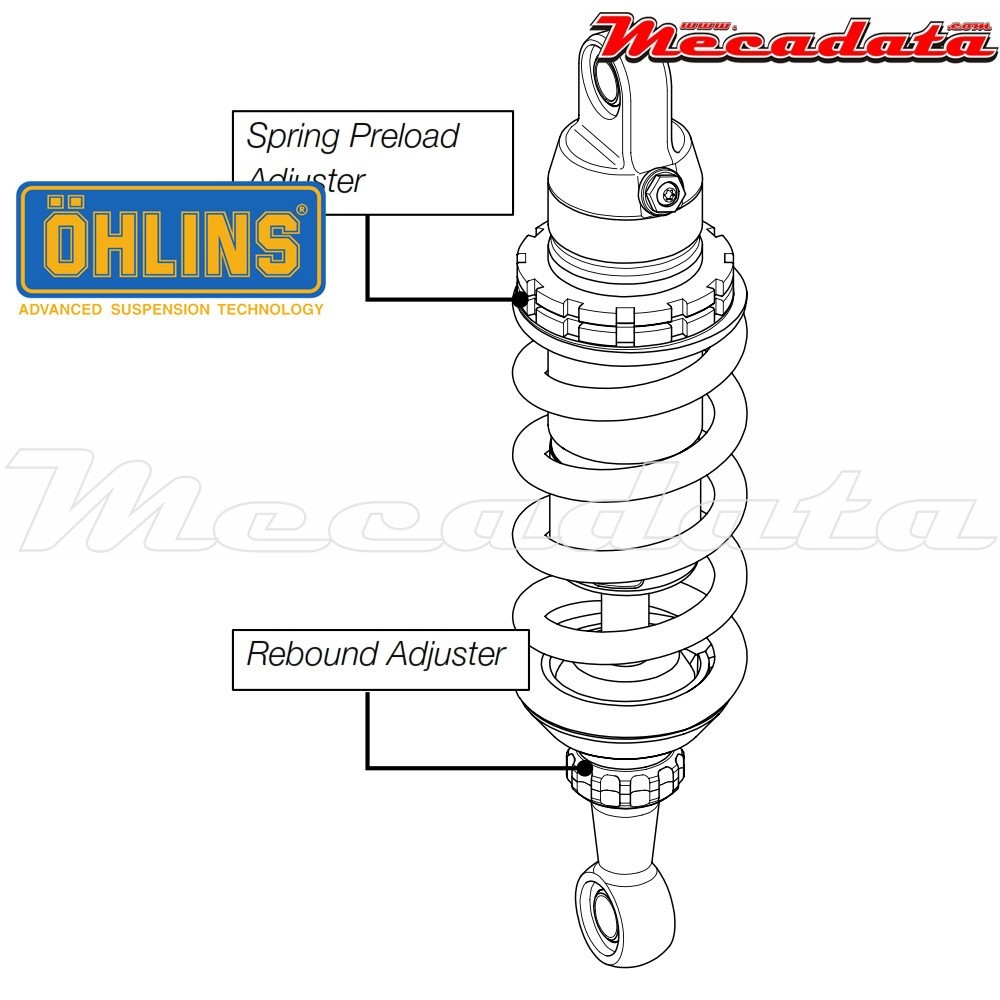 Amortisseur Ohlins BMW F 800 GS (2008-2016) BM 043 (S46DR1)