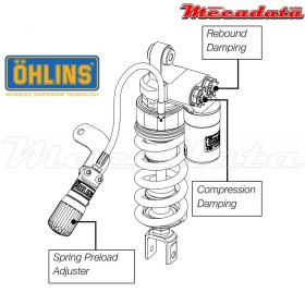 Amortisseur Ohlins BUELL 1125 CR (2009-2009) BU 888 TTX 36 (T36PR1C1LS)