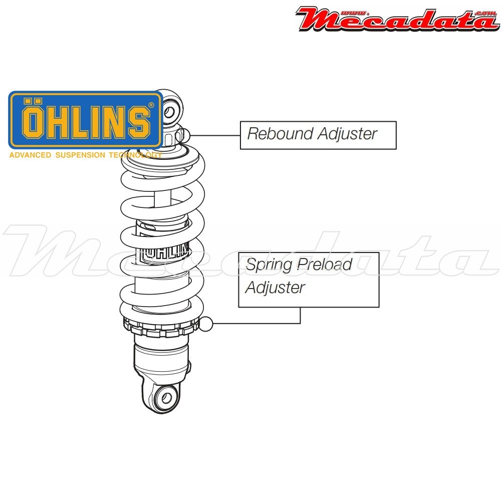 Amortisseur Ohlins DUCATI MONSTER 696 (2008-2014) DU 737 (S46DR1)