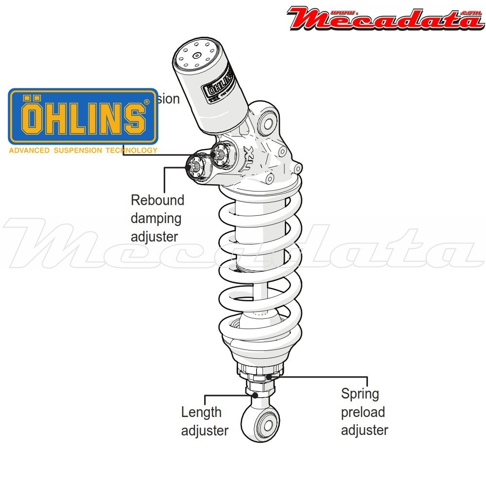 Amortisseur Ohlins DUCATI PANIGALE 959 (2016-2016) DU 361 TTX GP (T36PR1C1LS)