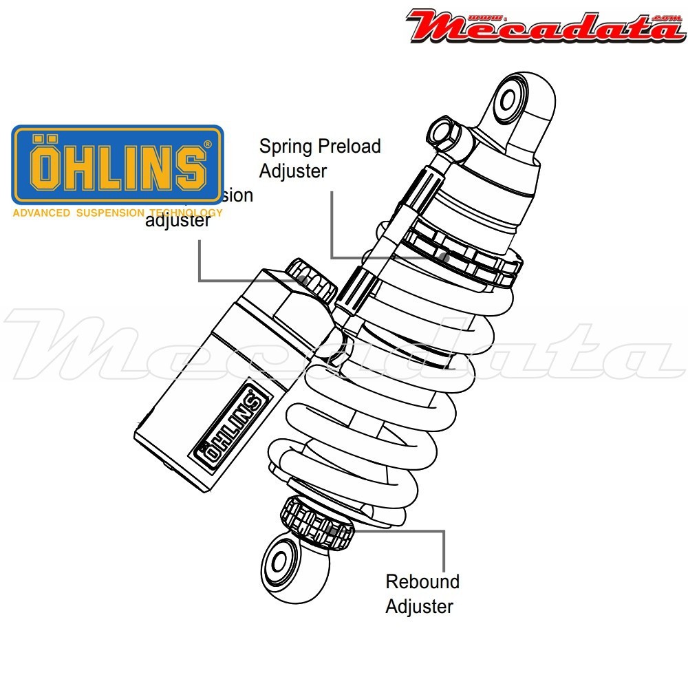 Amortisseur Ohlins DUCATI MONSTER 821 (2015-2016) DU 506 (S46HR1C1)
