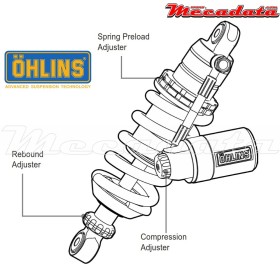 Amortisseur Ohlins DUCATI MONSTER 796 (2012-2015) DU 432 (S46HR1C1)
