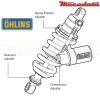 Amortisseur Ohlins DUCATI MONSTER 796 (2012-2015) DU 432 (S46HR1C1)
