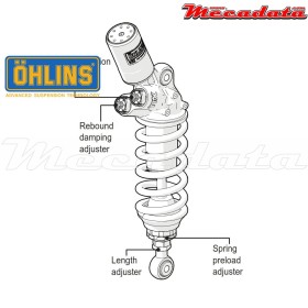 Amortisseur Ohlins DUCATI 1199 PANIGALE (2012-2015) DU 360 TTX GP (T36PR1C1L)