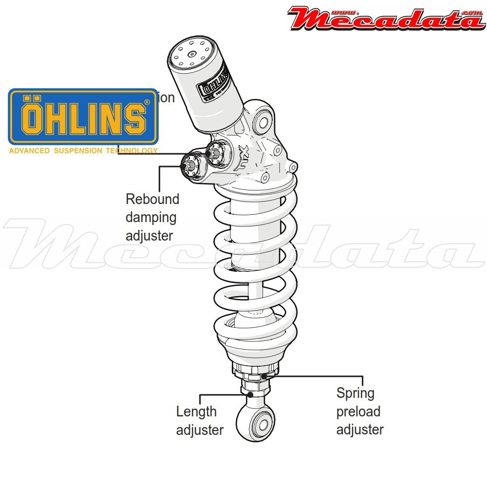 Amortisseur Ohlins DUCATI 1199 PANIGALE (2012-2015) DU 360 TTX GP (T36PR1C1L)