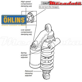 Amortisseur Ohlins DUCATI 996 (1999-2001) DU 143 (S46PR1C2B)