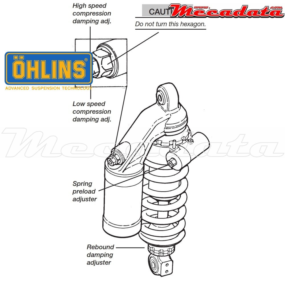 Amortisseur Ohlins DUCATI 996 (1999-2001) DU 143 (S46PR1C2B)