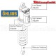 Amortisseur Ohlins ~ GAS GAS EC 450 F (2013) ~ GG 1389 (T44PR1C2)