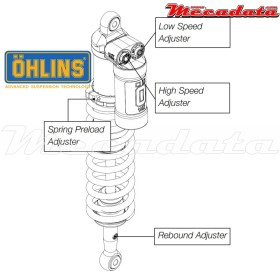 Amortisseur Ohlins GAS GAS EC 250 F (2013-2013) GG 1387 PFP TTX (T44PR1C2)