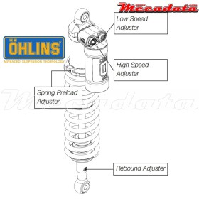 Amortisseur Ohlins GAS GAS EC 300 (2012-2012) GG 1282 PFP TTX (T44PR1C2)
