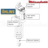 Amortisseur Ohlins GAS GAS EC 300 (2013-2014) GG 1387 PFP TTX (T44PR1C2)