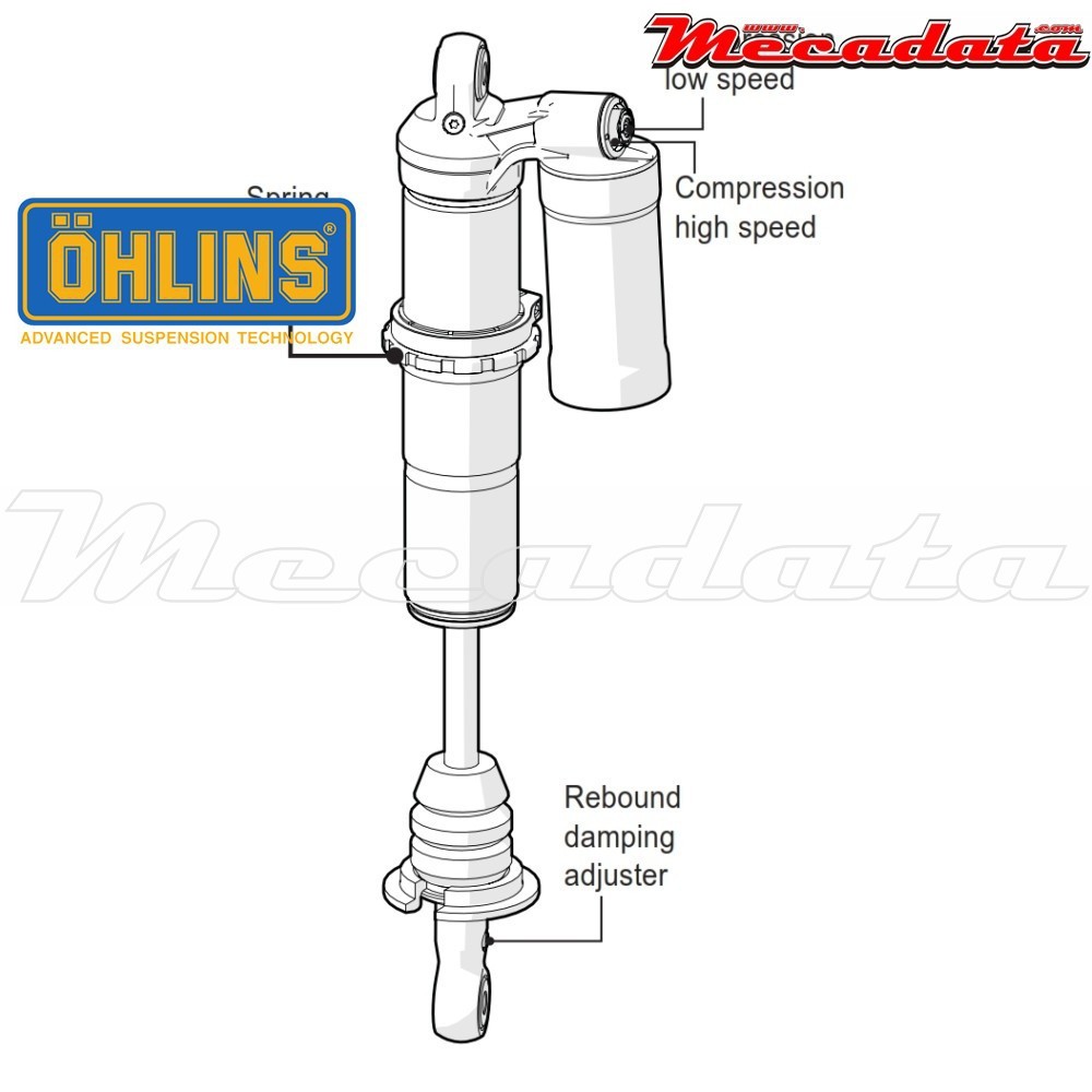 Amortisseur Ohlins GAS GAS EC 300 (2013-2014) GG 1487 (S46PR1C2)