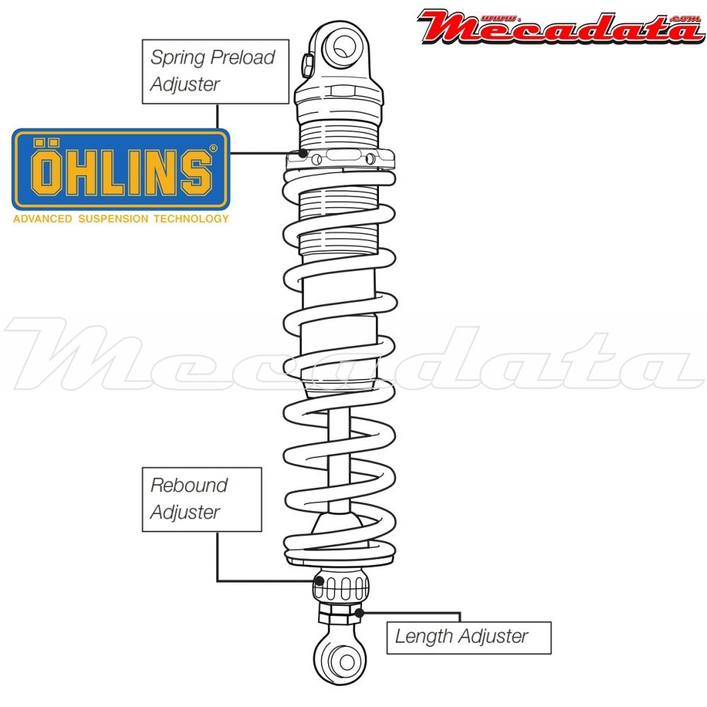 Amortisseur Ohlins HARLEY-DAVIDSON V-ROD VRSCA (2002-2015) HD 928 (S36DR1L)