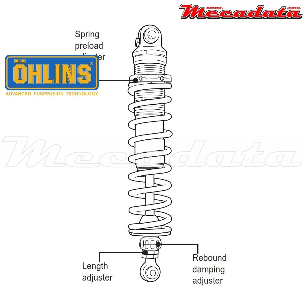 Amortisseur Ohlins HARLEY-DAVIDSON TRI GLIDE ULTRA (2014-2016) HD 159 (S36DR1L)