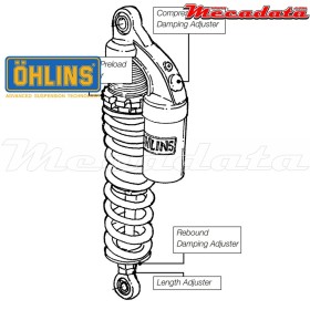 Amortisseur Ohlins HARLEY-DAVIDSON SPORTSTER XR 1200 (2008-2015) HD 852 (S36PR1C1L)
