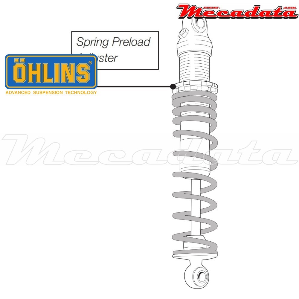 Amortisseur Ohlins HARLEY-DAVIDSON ULTRA GLIDE CLASSIC CVO (2005-2015) HD 022 (S36E)