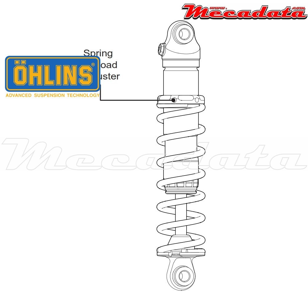 Amortisseur Ohlins HARLEY-DAVIDSON FL TOURING (1990-2015) HD 771 (S36D)