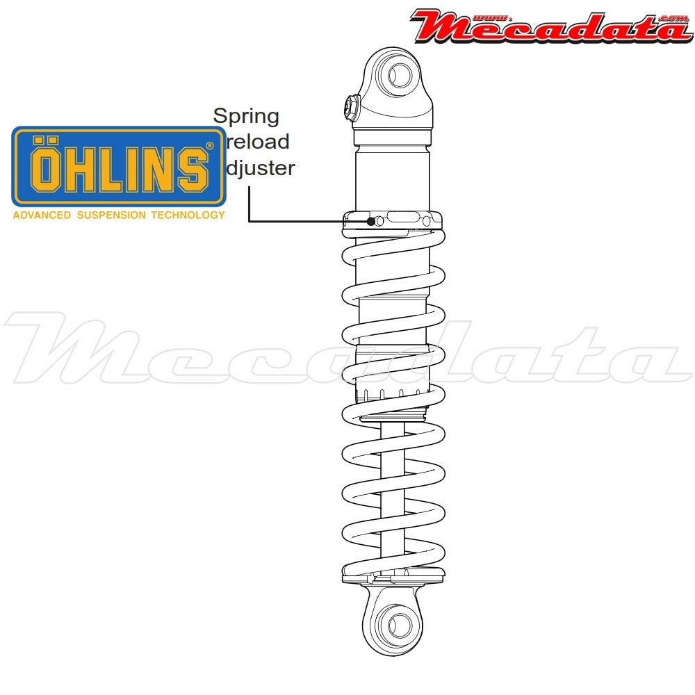 Amortisseur Ohlins HARLEY-DAVIDSON FL TOURING (1990-2015) HD 773 (S36D)