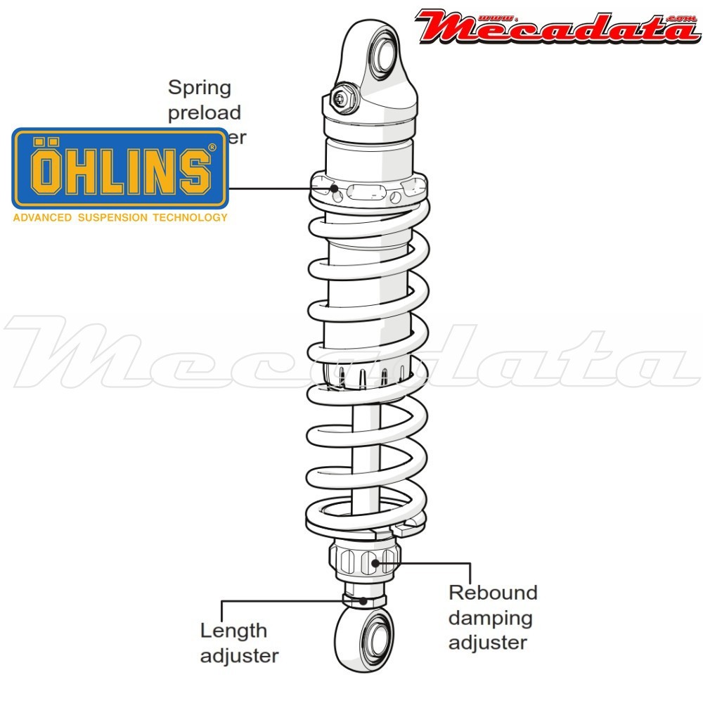 Amortisseur Ohlins HARLEY-DAVIDSON FXD DYNA (1991-2015) HD 762 (S36DR1L)