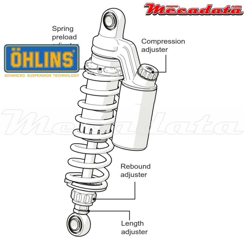 Amortisseur Ohlins HARLEY-DAVIDSON FXD DYNA (1991-2015) HD 763 (S36PR1C1L)