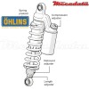 Amortisseur Ohlins HARLEY-DAVIDSON FXD DYNA (1991-2015) HD 763 (S36PR1C1L)
